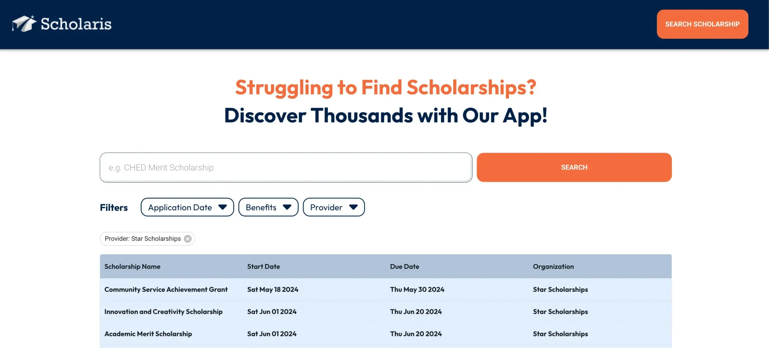 Scholaris Website